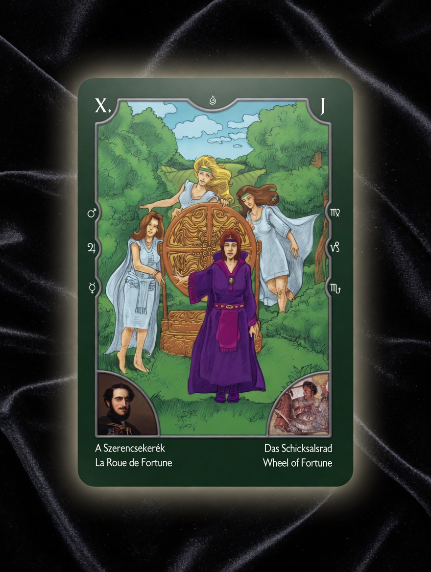 Wheel of Fortune from Le Grand Tarot de l’Amour