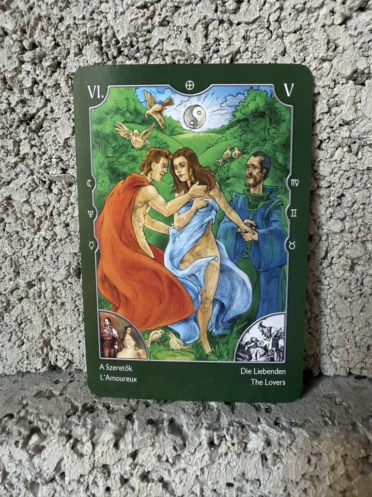 The Lovers card from Le Grand Tarot de l'Amour